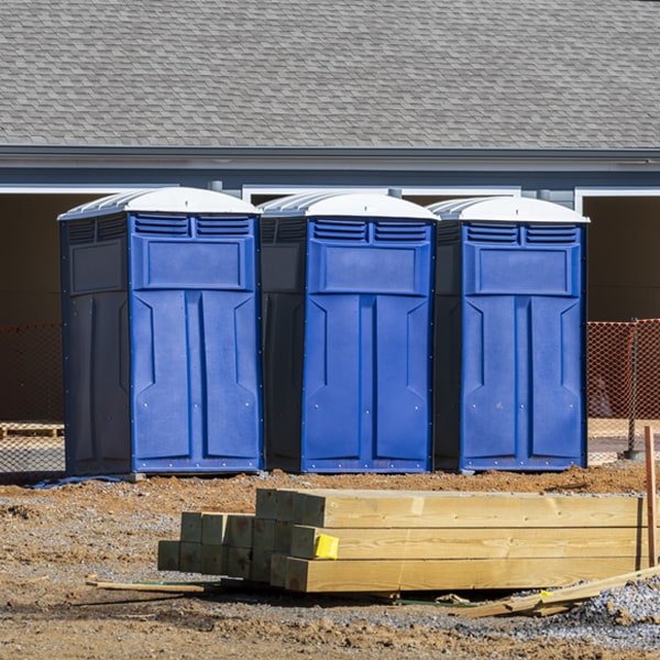 what is the expected delivery and pickup timeframe for the porta potties in Eastern